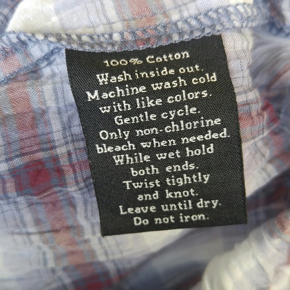 Rock & Republic Plaid Button Front Shirt - Picture 6 of 6